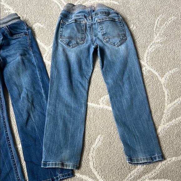 Cat & Jack Blue Denim Jeans with Gray Waistband - Picture 5 of 7